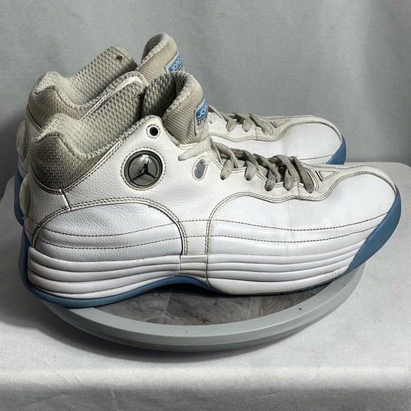 Nike Jordan Team J Mid White University Blue 644938-107 Men’s Size 12 Retro - Picture 2 of 9